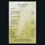Modern vattenfärg Guld Glitter  Flygblad<br><div class="desc">Modern,  Watercolor,  Guld Glitter Flyer. på båda sidor. Designad för konstruktörer,  stilister,  loungor,  hår- och konfektionskonster,  nagel och lashartister,  centrum i hälsa med mera.</div>