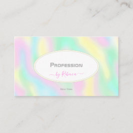 Modern vattenfärg med Photo Möte Social M Visitkort