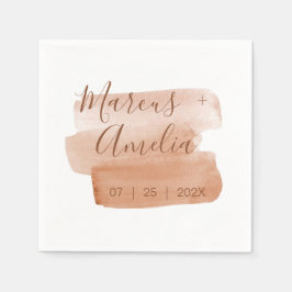 Modern vattenfärg penseldrag Minimalistiskt papper Pappersservett