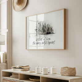 Modern vattenfärg som hoppets trill poster