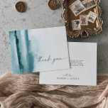 Modern vattenfärg | Tal tackkort Tack Kort<br><div class="desc">Det här moderna vattenfärgstacket är perfekt för en snyggt contemporary bröllop. Den minimalistiska, klassiska och elegant designsamlingen har enkla penseldrag för vatten färg i söt juveltoner. Anpassa kortets baksida med namn och ett tackmeddelande. Du kan också lämna tackmeddelandemallsavsnittet tomt om du vill att skrivan ska förses med en personlig på...</div>
