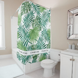 Modern vattenfärg, tropiska löv, namn