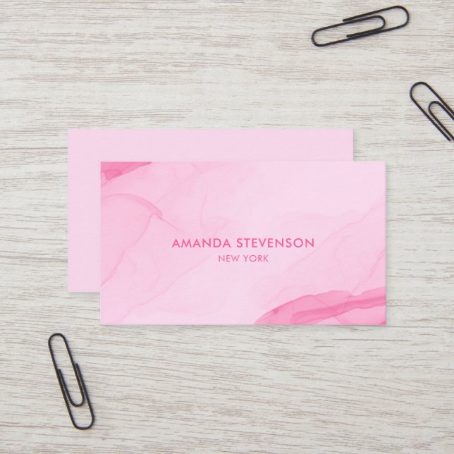 Modern vattenfärgad abstrakt II Visitkort (Fram/Back In Situ)