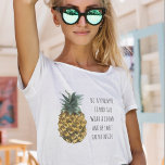 Modern vattenfärgsananas och positiv nyansot t shirt<br><div class="desc">Modern vattenfärgsananas och positiv nyansot</div>