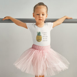 Modern vattenfärgsananas och positiv nyansot t shirt