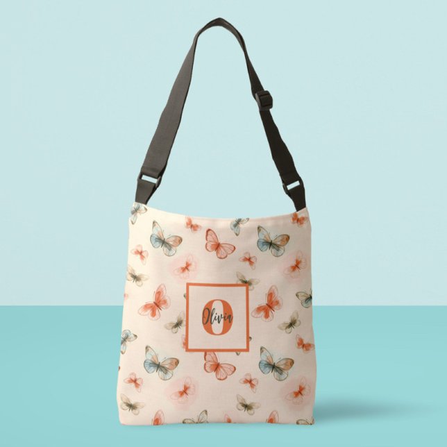 Modern vattenfärgsfjäril axelväska (Skapare uppladdad)