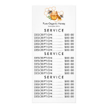 Modern vattenfärgshoneycombi med bin