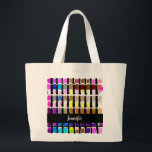 Modern vattenfärgspalett i färg jumbo tygkasse<br><div class="desc">Den moderna vattenfärgen färg-palettartist Large Tote Bag. Du kan lägga till ditt eget namn för att anpassa. Snygg väska för alla dina konstföremål.</div>
