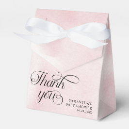 Modern vattenfärgsprogram Rosa Cloud Nine Baby Sho Presentaskar