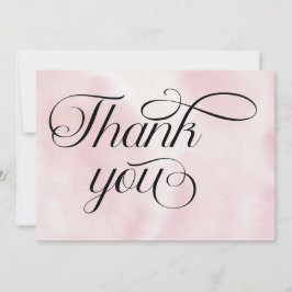 Modern vattenfärgsprogram Rosa Cloud Nine Baby Sho Tack Kort