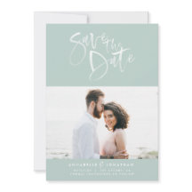 Modern vattenfärgsskripttypografi bröllop