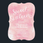 Modern vattenfärgsweet sixteenfödelsedagsfest inbjudningar<br><div class="desc">Starta ditt dottersweet sixteenparty av höger med vår härliga vattenfärg och finare för att skriva sweet sixteenpartyinbjudan. Vårt söta party 16 för snyggten och för contemporaryn som inbjudan presenterar en uppsättning för modern stilsort på ett härligt, skuggar av rosa vattenfärgbakgrundsFlip inbjudan över att finna en matcha baksida för ett extra...</div>