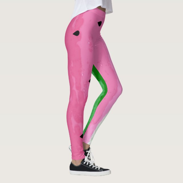 modern vattenmelon Skriv ut Leggings (Höger)