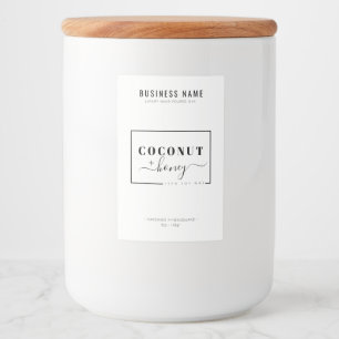 Modern Vax Melt-etikett Editable Candle-etikett Mat Etikett