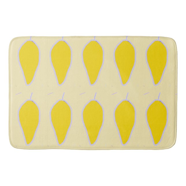 Modern växtbaserad design Bath Mat Badrumsmatta (Framsidan)
