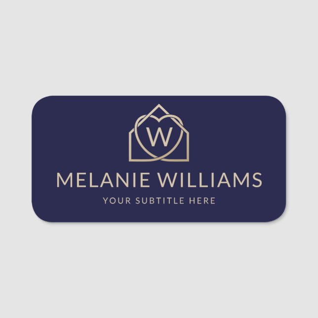 Modern verklig Gods-Logotyp för säljfrämjande åtgä Namnbricka (Framsida)