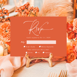 Modern Verona Sunset Calligraphy QR Code OSA Kort