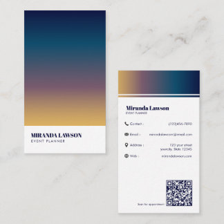 Modern Vertikal Gradient Visitkort