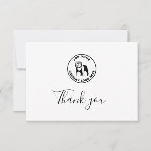 Modern Vet Business Logotyp Anpassningsbar Tack Kort