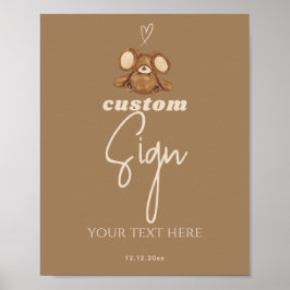 Modern vi kan tidigt vänta på babydusch poster