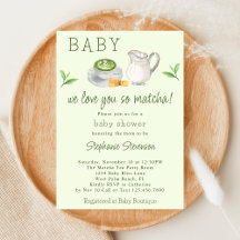 Modern vi Kärlek dig så Matcha Grönt Tea Baby Show