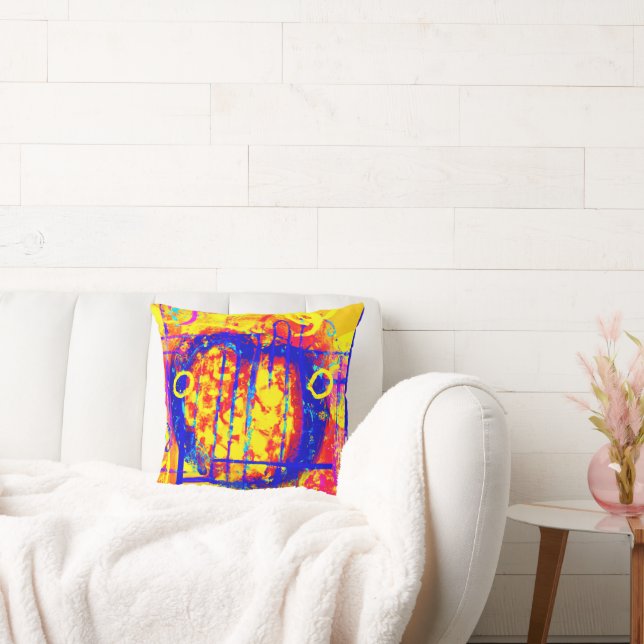 Modern Vibrant Abstracts Art Kudde (Soffa)