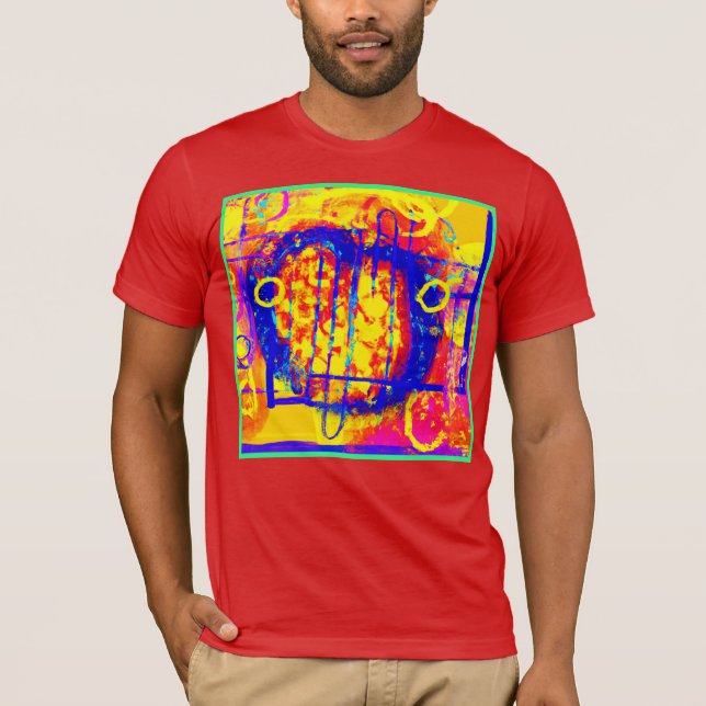 Modern Vibrant Abstracts Art T Shirt (Framsida)