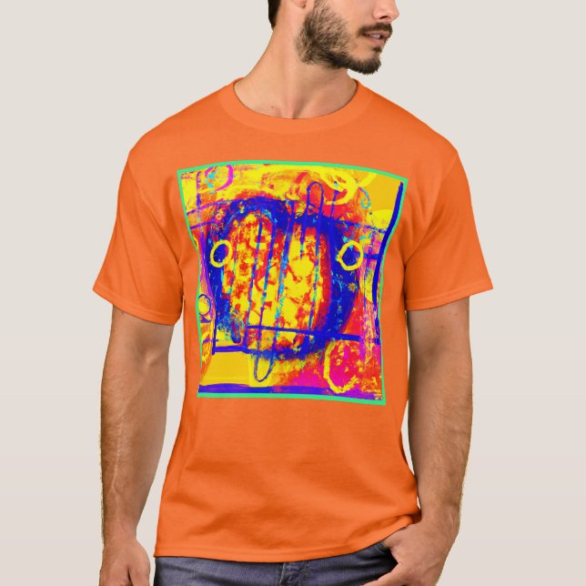 Modern Vibrant Abstracts Art T Shirt (Framsida)