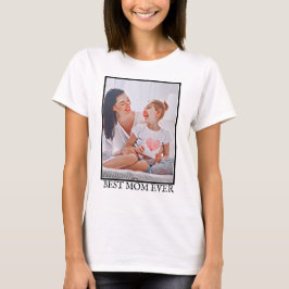 Modern vibrant color mother photo art t shirt