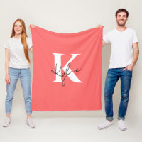 Modern Vibrant Personlig Monogram Namn -