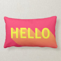 Modern vibrerande rosa och gul hejtypografi
