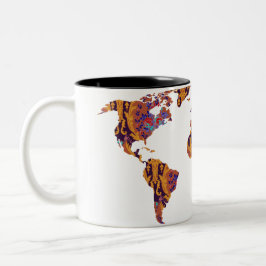 Modern Victorian World Map | World Traveler Mugg