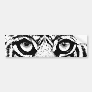 Modern Vild Tiger Bildekal