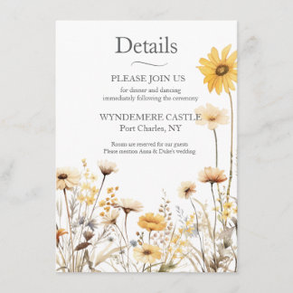 Modern Vildblomma  Tilläggskort