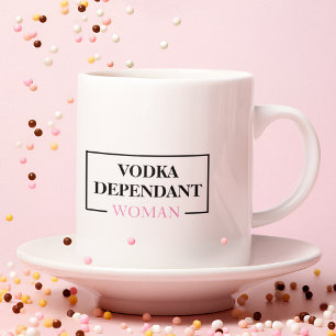 Modern Vin Dependant Woman Funny Quote Jumbo Mugg
