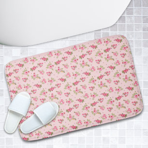 Modern Vintage Blommigt Bathroom Ro Rosa Bath Mat Badrumsmatta