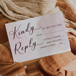 Modern Vintage Blommigt Bröllop OSA Card