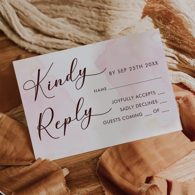 Modern Vintage Blommigt Bröllop OSA Card (Skapare uppladdad)