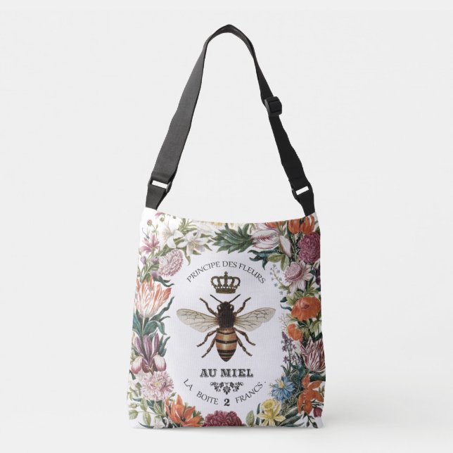 MODERN VINTAGE BOTANICAL QUEEN BEE AXELVÄSKA (Framsida)