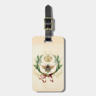 Modern Vintage Botanical Queen Bee Bagagebricka