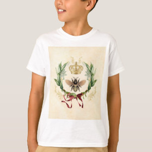Modern Vintage Botanical Queen Bee T Shirt