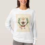 Modern Vintage Botanical Queen Bee T Shirt<br><div class="desc">Modern Vintage Botanical Queen Bee
bihonung kryp insekt, vintage elegant blad, blommar bouquet botanik trädgård , sommaren vår blommigt löv, illustration av vattenfärgen teckning lyxur, krona konst drottningnektar, söt buzskönhet, gult blomma djur, vingar honungsbin, guld honungsbi, vild honung insekt , </div>