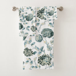 Modern vintage botaniska blom- Toile för