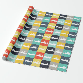 Modern Vintage Checkerboard Mini Cooper Presentpapper