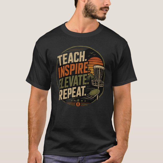 Modern Vintage DiscGolf-tränare T Shirt (Framsida)