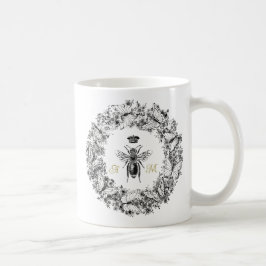 Modern Vintage drottning Bee Butterfly Wandeans Mo Kaffemugg