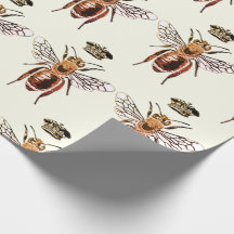 Modern Vintage drottning Bee Krona Guld Brown