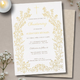 Modern Vintage Floral Christening