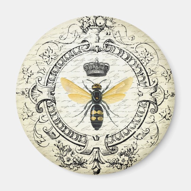 Modern vintage fransk drottning magnet (Framsidan)