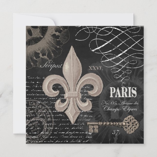 modern vintage fransk fleur de lis (Framsida)